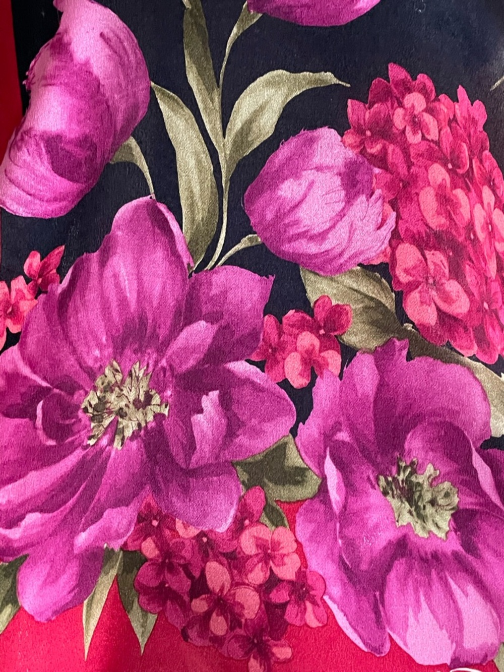 Vintage Oscar de la Renta Silk Scarf 11 x 54 In Excellent Condition - Picture 4 of 8